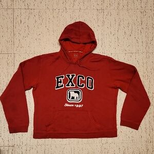 Exco Bulldog Spellout Big Logo Hoodie Sweater Vintage Y2K